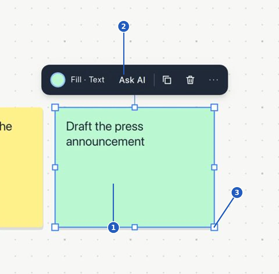 The context bar and panels