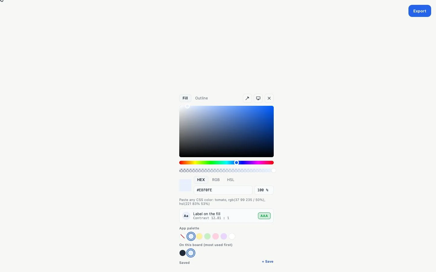 Selector de color