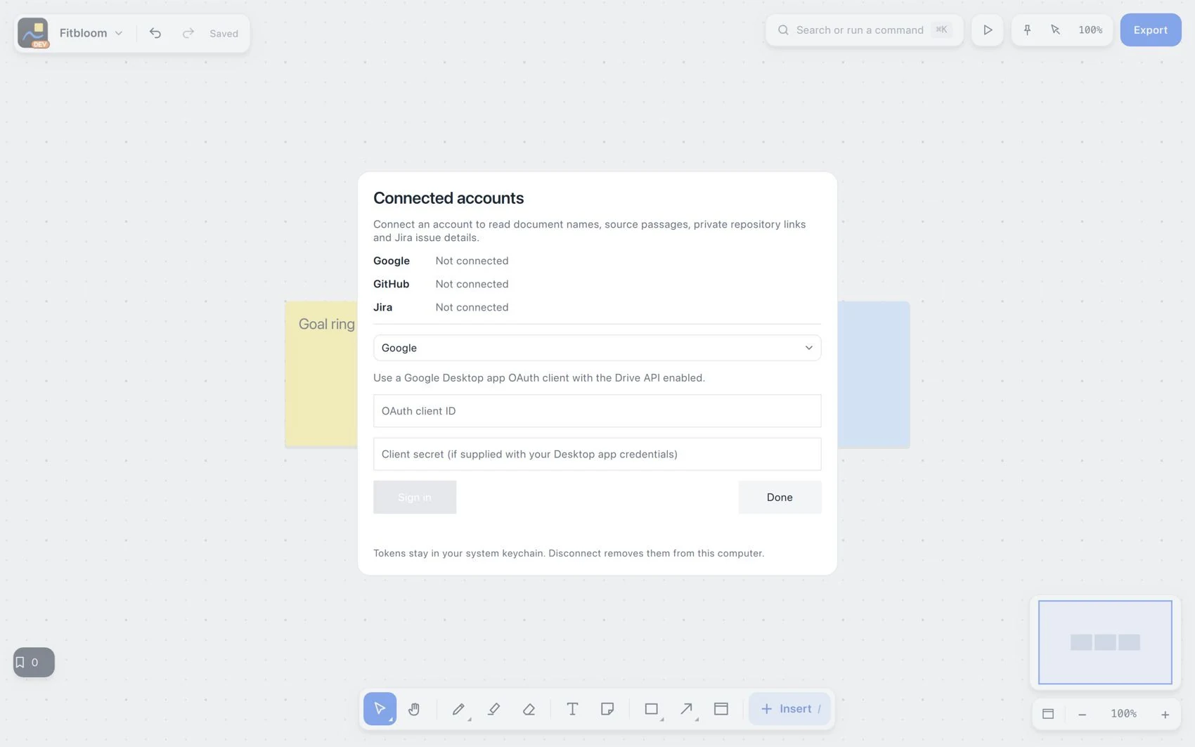 Connected accounts